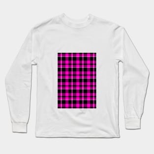 Purple Tartan Long Sleeve T-Shirt